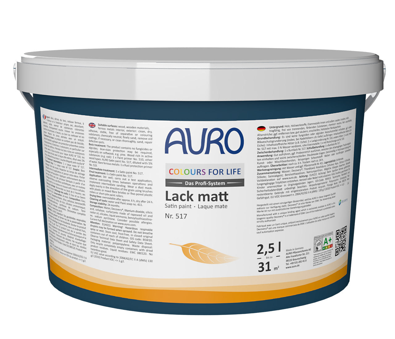 No.517 COLOURS FOR LIFE Satin paint Colour tone