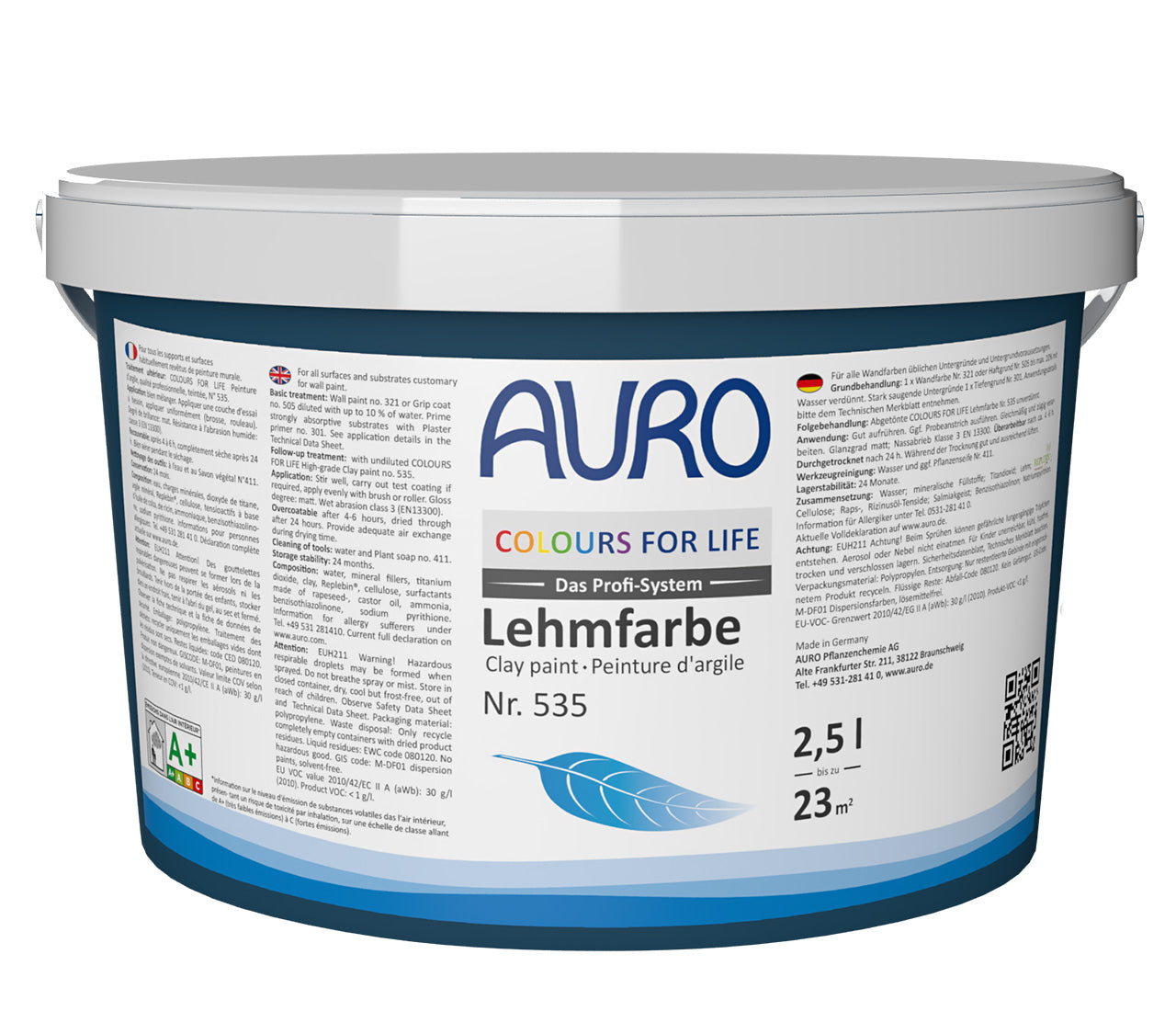 No.535 COLOURS FOR LIFE High-grade Clay paint Colour tone
