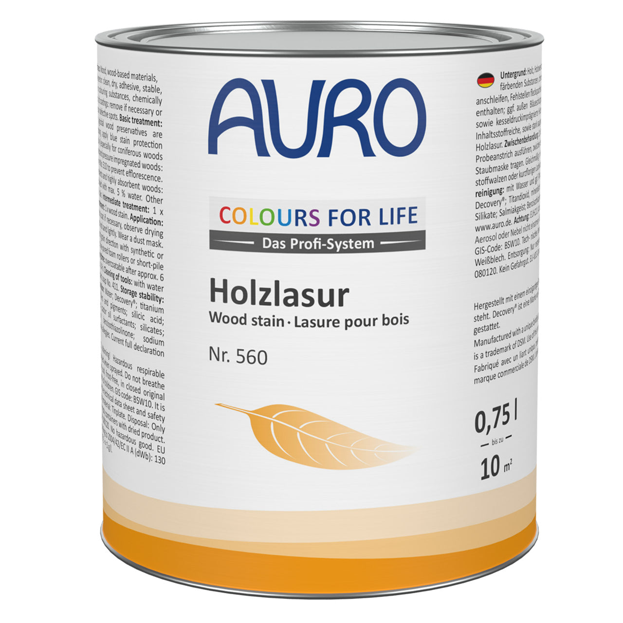 No.560 COLOURS FOR LIFE wood stain Colour tone